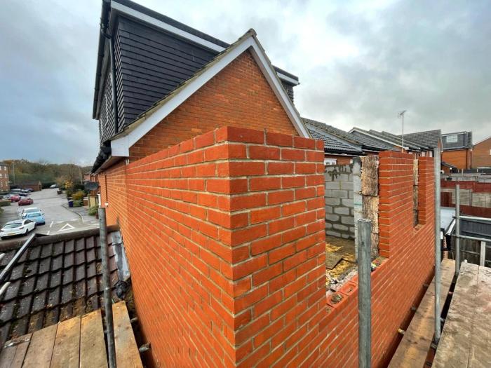 top story bricklaying complete
