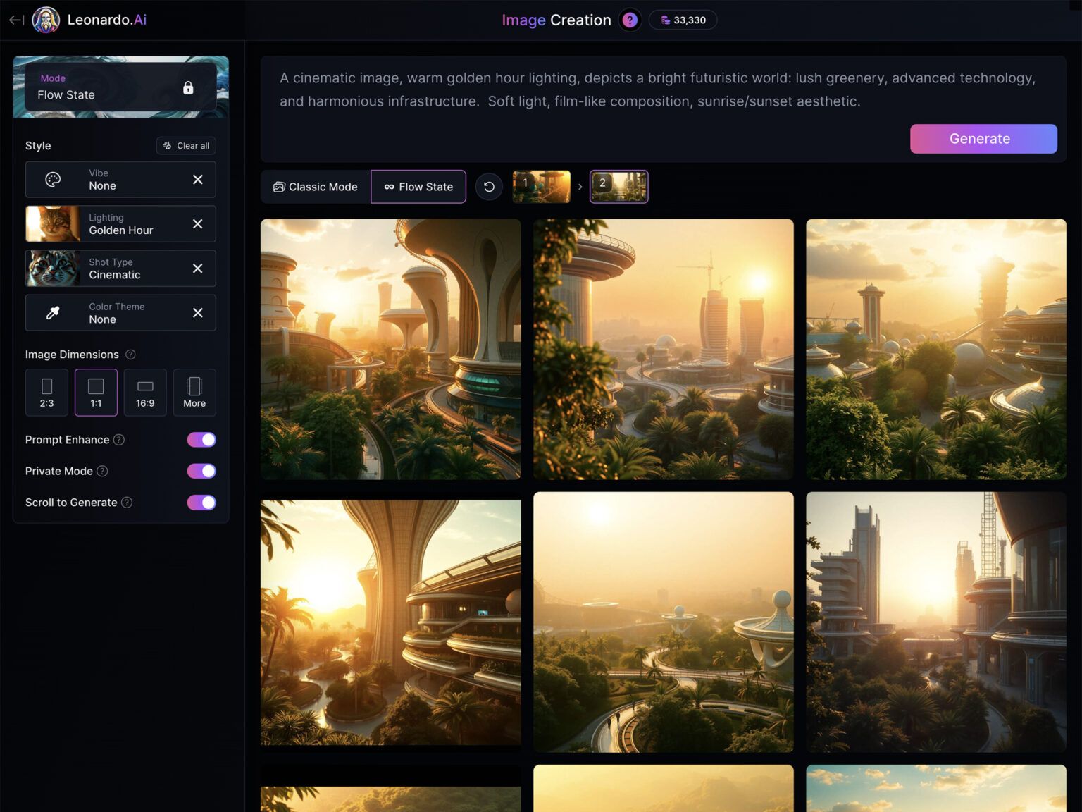 Screenshot of Leonardo.ai