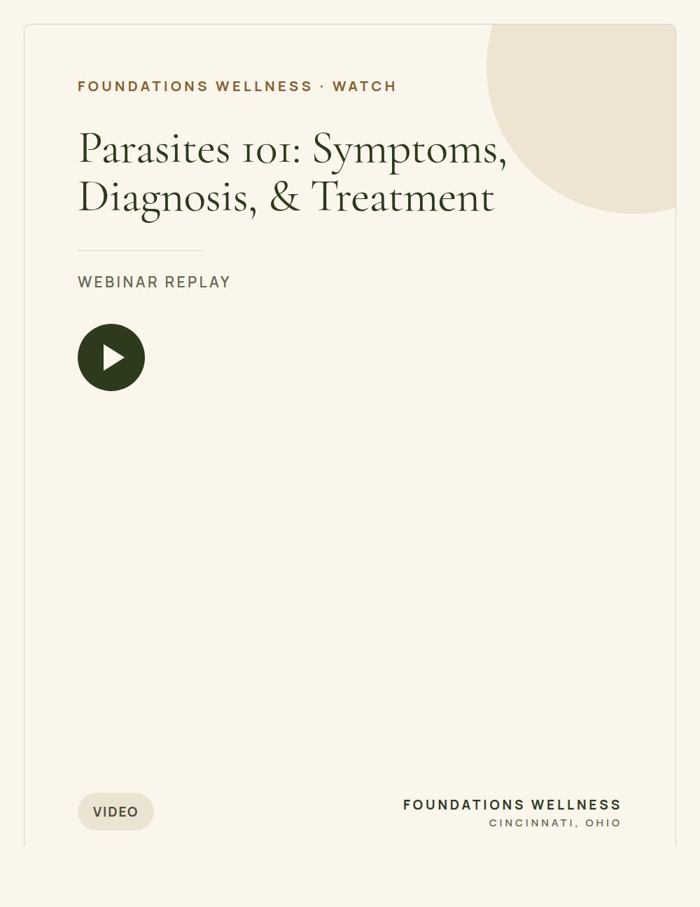 Cover tile for the parasites 101 symptoms diagnosis treatment PDF