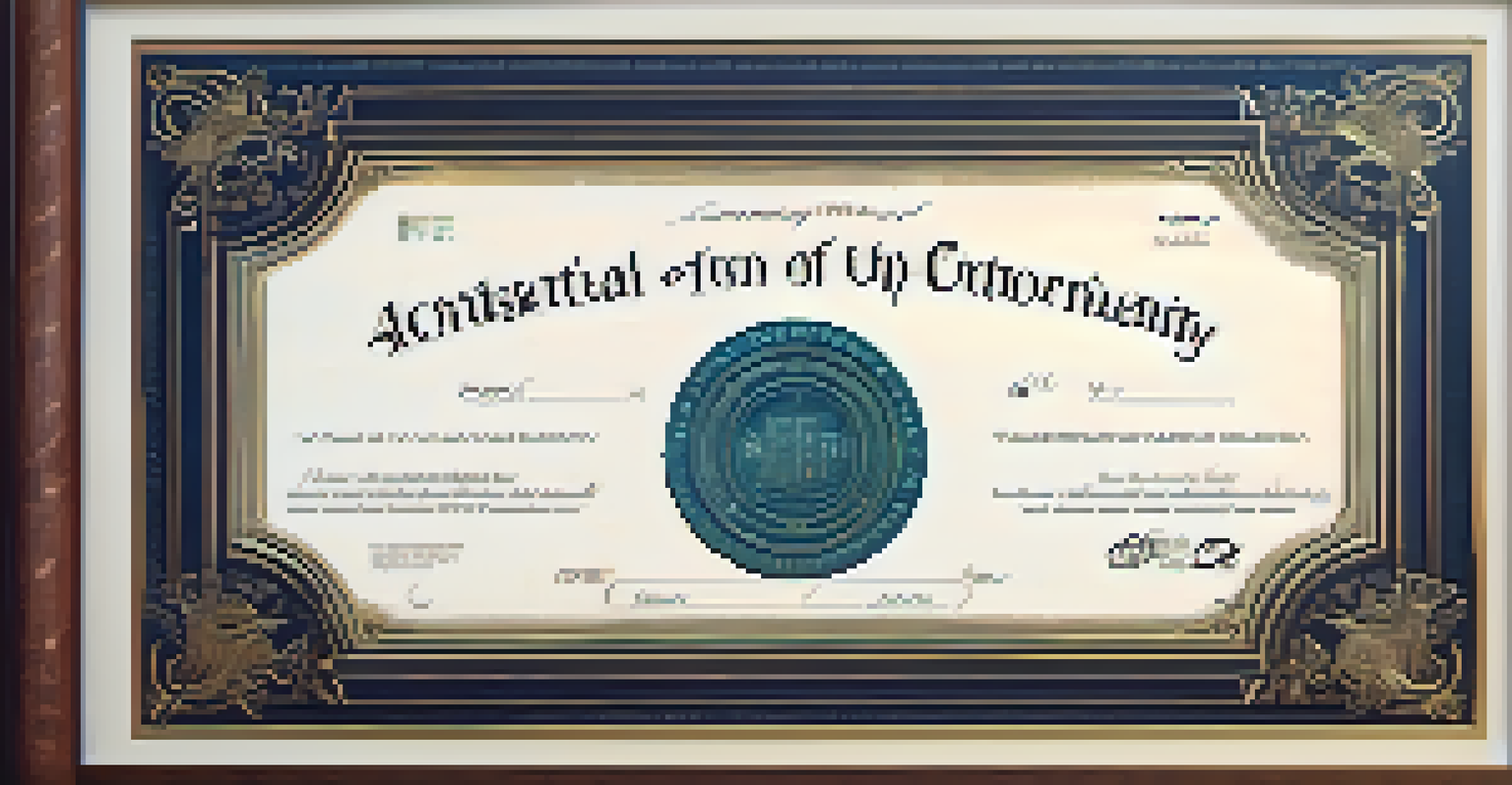A close-up of a digital certificate of authenticity for an NFT with a holographic seal and a blurred historical artifact in the background.