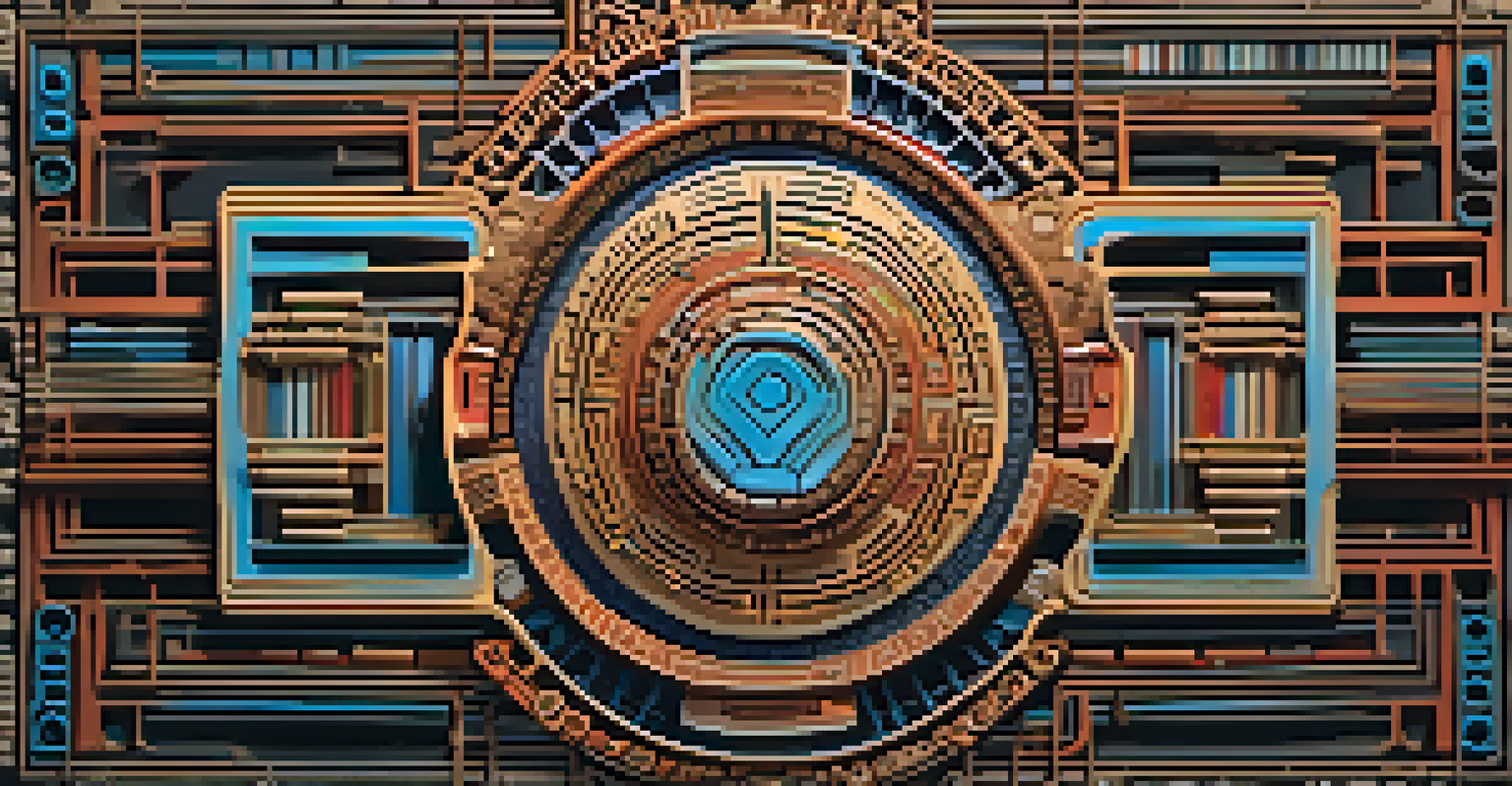 A close-up of a traditional cultural artifact with glowing digital motifs representing its transformation into an NFT.