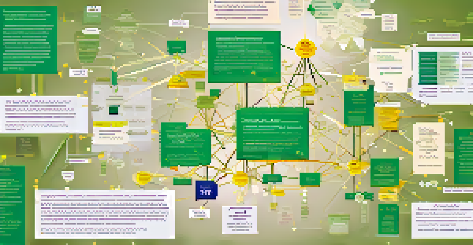 An infographic showing the concept of provenance in journalism through NFTs, with interconnected nodes and vibrant colors.