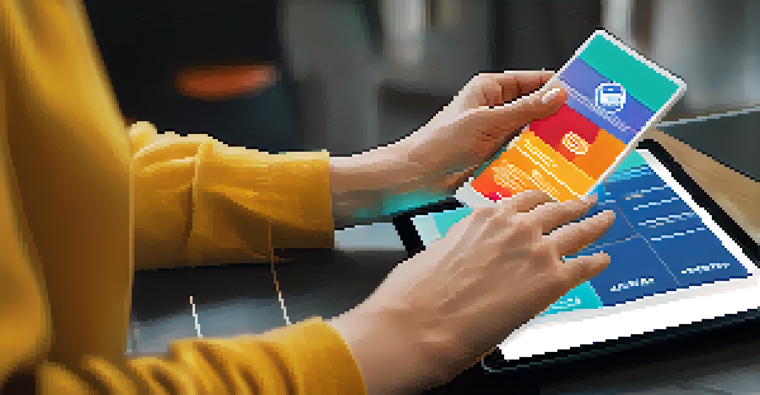 A close-up of hands using a tablet with a digital interface that displays user rights under GDPR, featuring options like 'Access Data' and 'Delete Account' in vibrant colors.