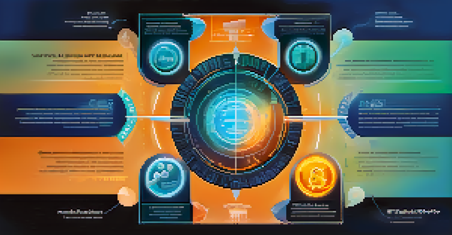 An infographic illustrating the evolution of NFTs with icons and a gradient background.