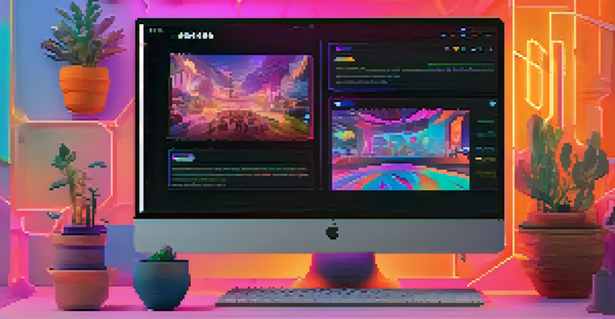 A computer screen displaying a colorful Discord server with various NFT channels and users actively discussing and sharing digital art.