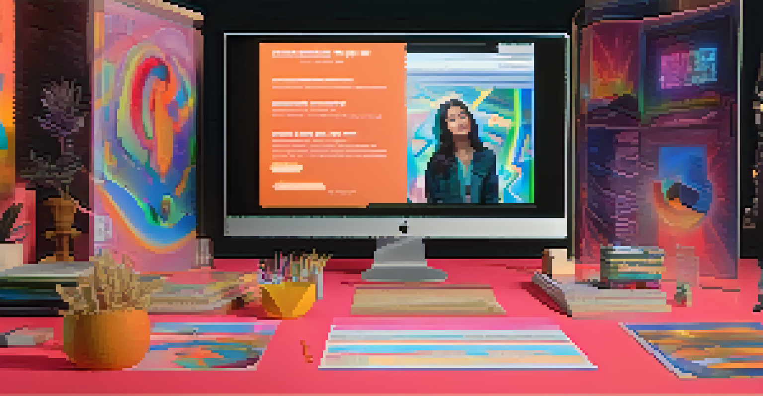 A close-up view of a computer screen showing a trending NFT auction with changing prices, and a person's hand hovering over the mouse.