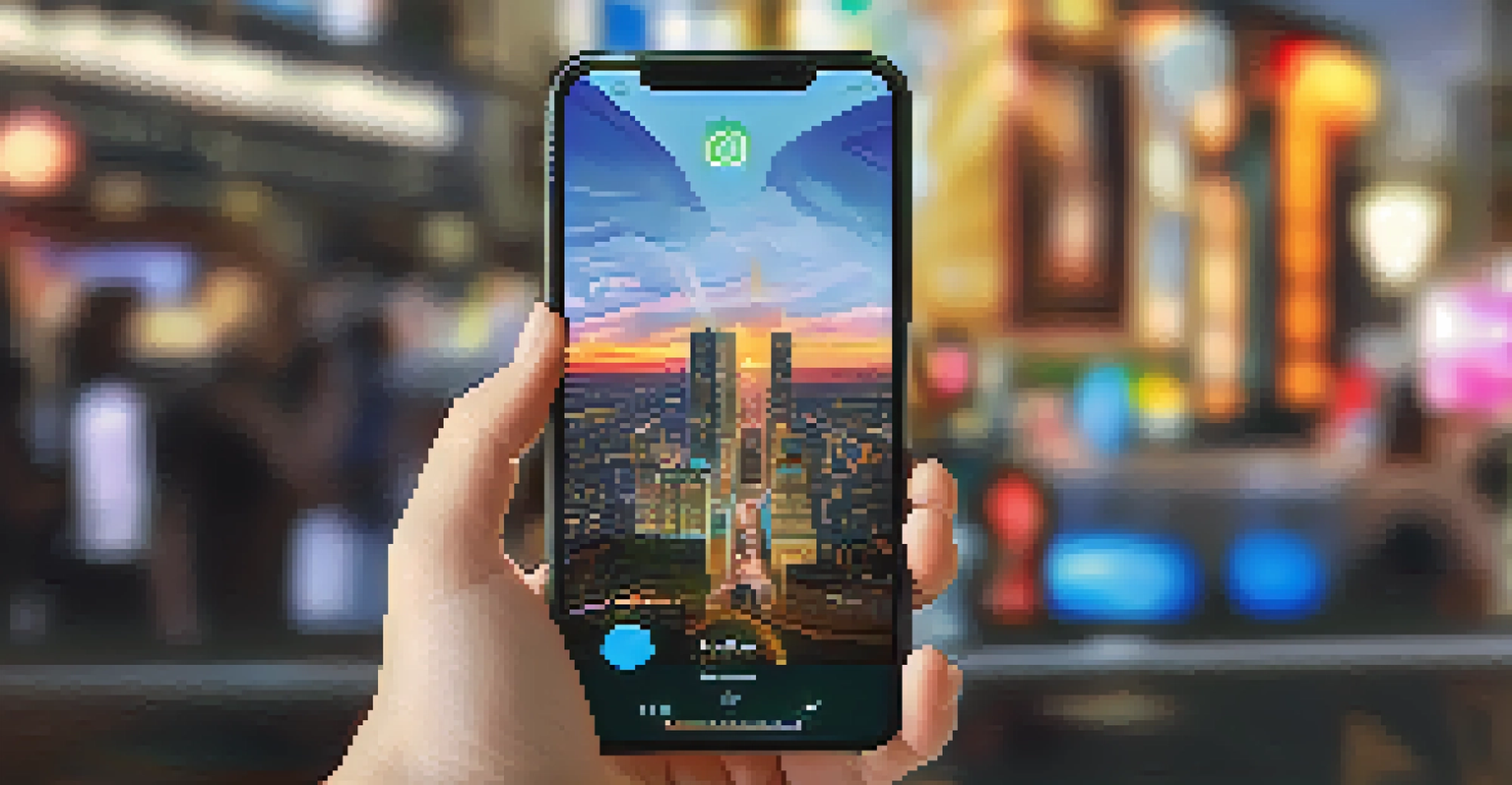 A close-up of a hand holding a smartphone showing an NFT for exclusive access to a virtual event, with a blurred background.