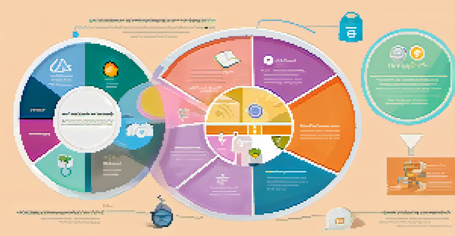 A graphic illustrating the benefits of NFTs in charity, with icons in a circular layout against a pastel background.