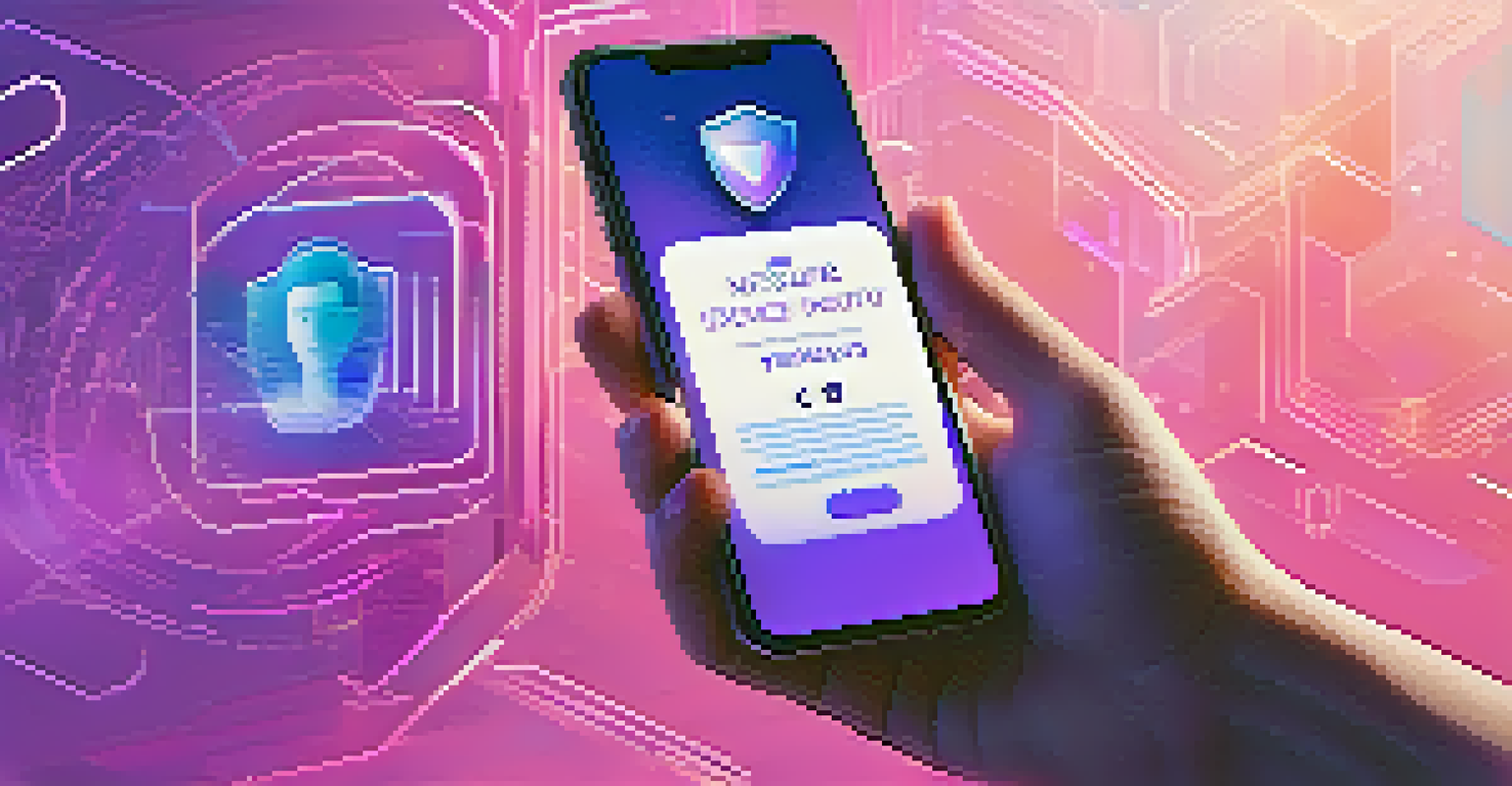 A user interacting with a smartphone displaying an NFT digital driver's license in a modern interface.