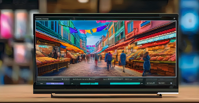 A close-up of a digital collectible NFT displayed on a marketplace interface, showcasing vibrant colors and intricate details.