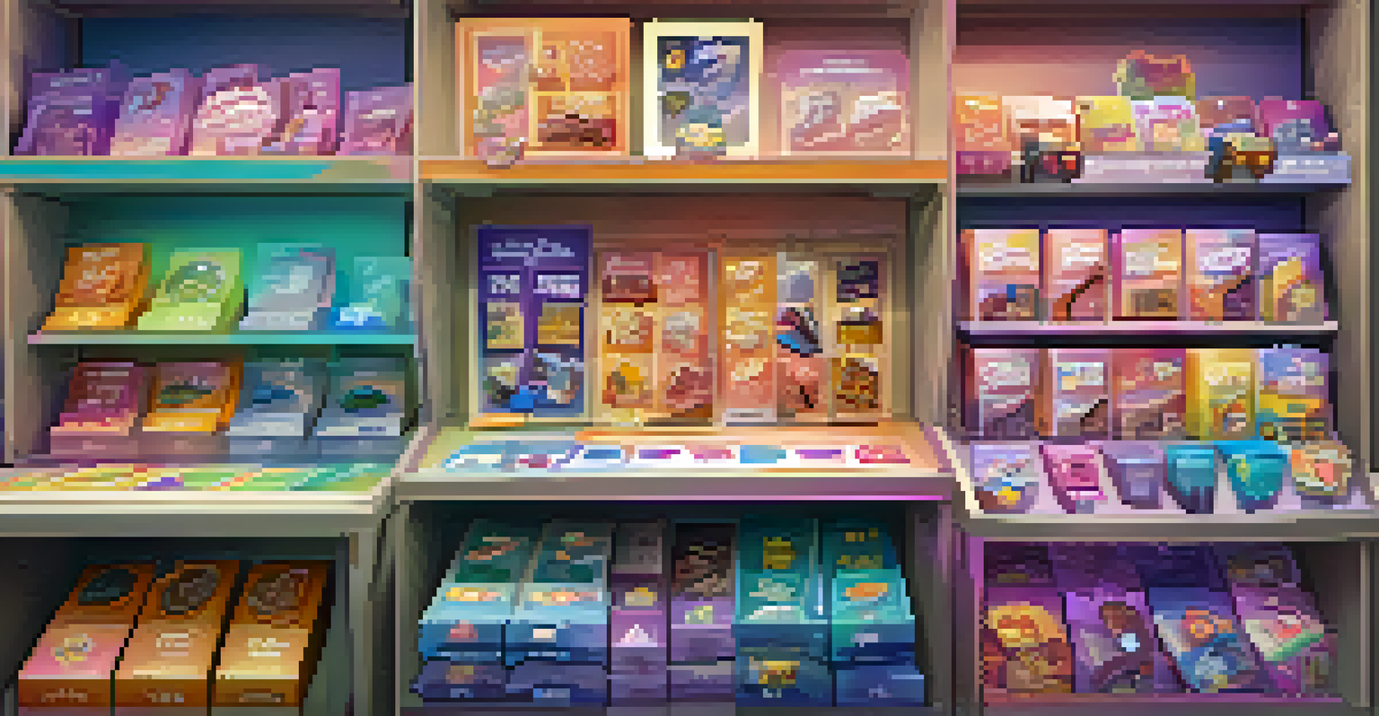 A digital marketplace featuring various in-game items and collectibles in a modern interface.