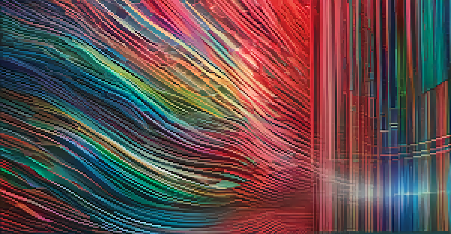 Close-up of an NFT digital artwork on a screen, featuring an abstract design.