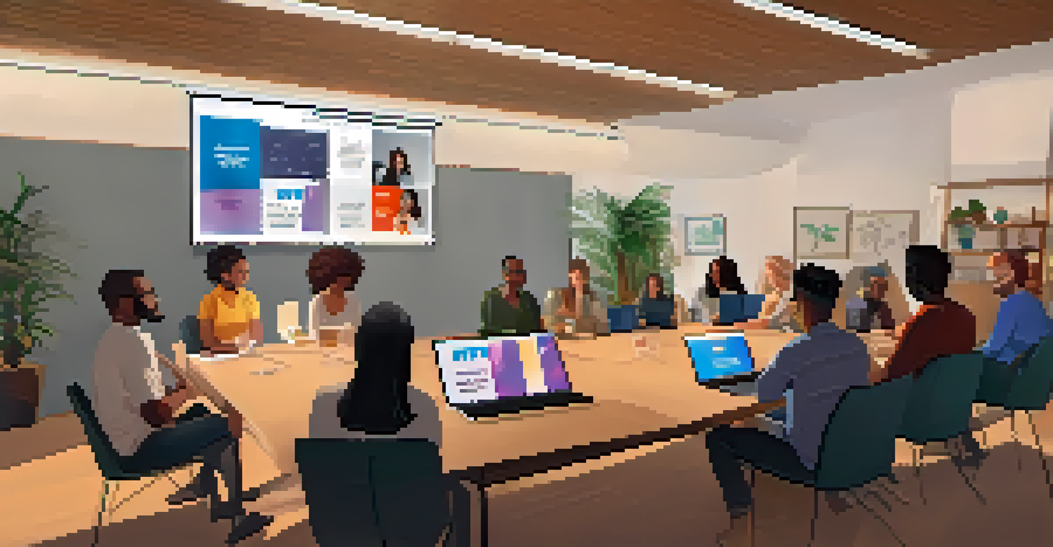 A cozy virtual meet-up with participants attending a webinar about NFT fundraising strategies.