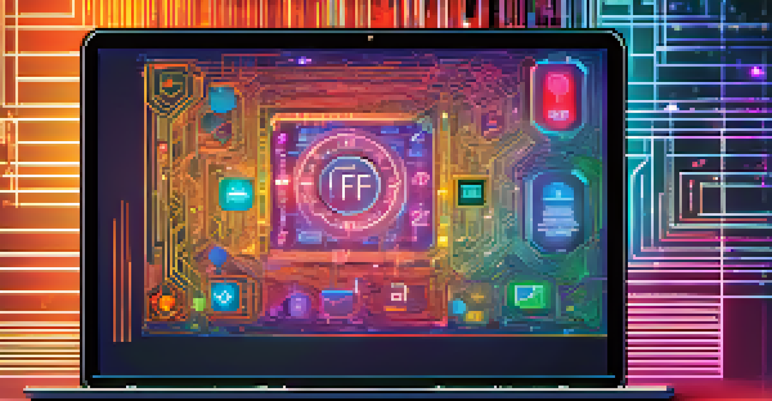 A close-up view of a computer screen displaying a blockchain transaction for a digital collectible, with vibrant graphics representing security.