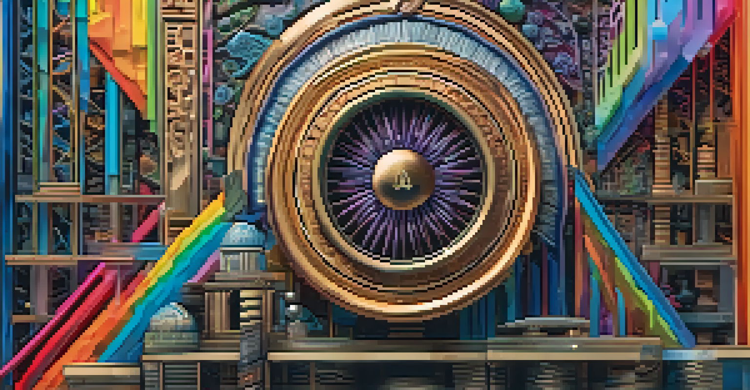 A close-up view of an NFT on a digital device, highlighting its vibrant colors and intricate details with a blurred background.