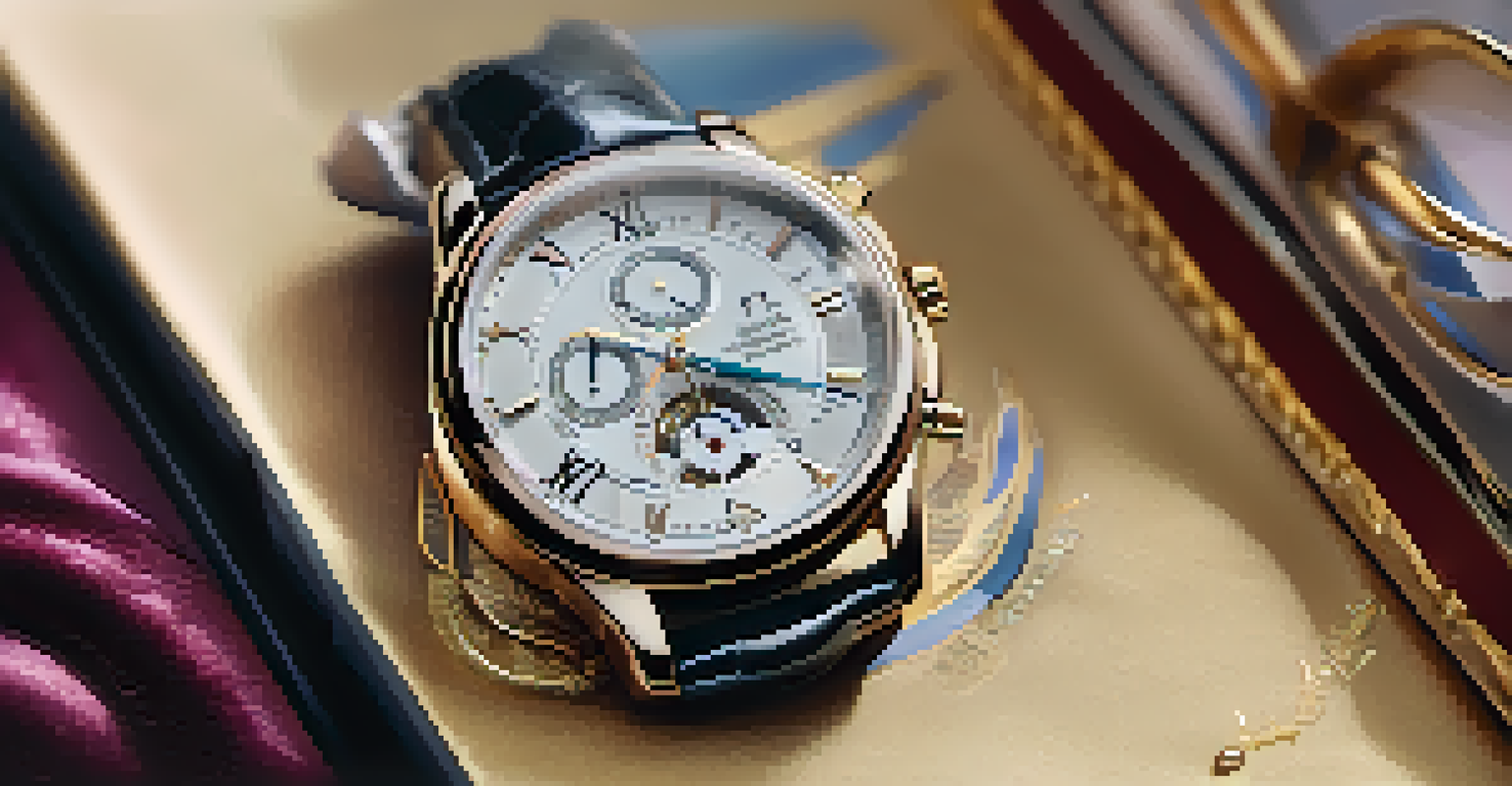 A luxury watch next to an NFT certificate of authenticity displayed on a velvet surface.