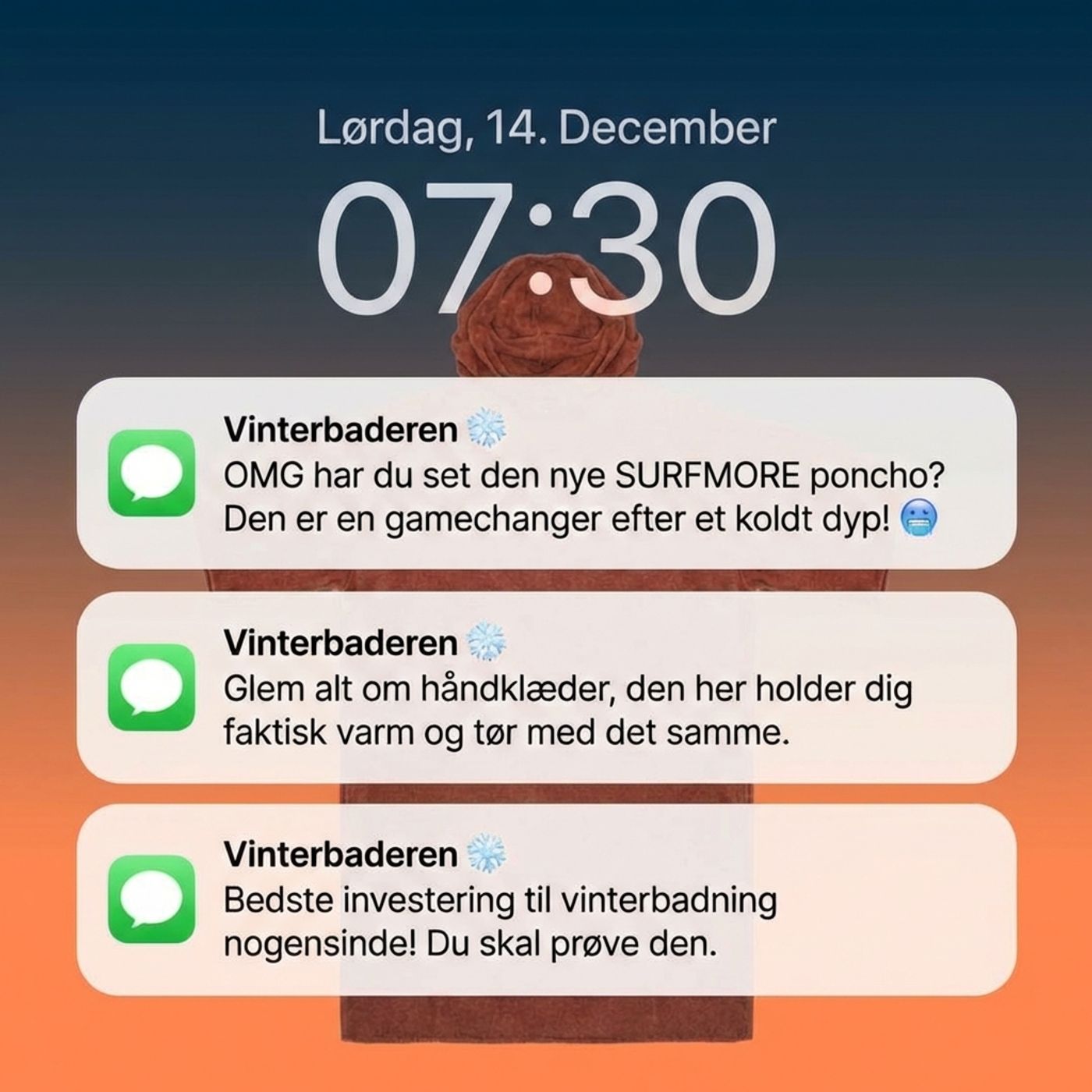Badeponcho Ads static ad case eksempel