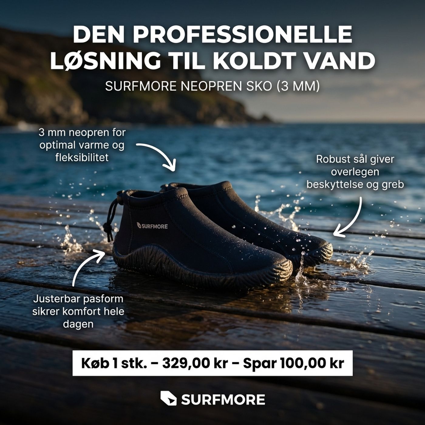 Neopren Badesko Ads static ad case eksempel