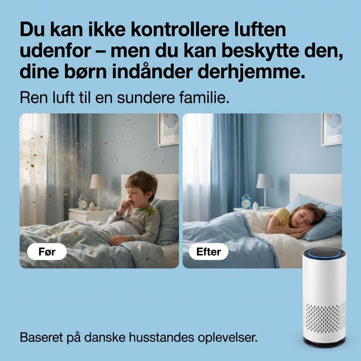 Luftrenser Ads static ad case eksempel