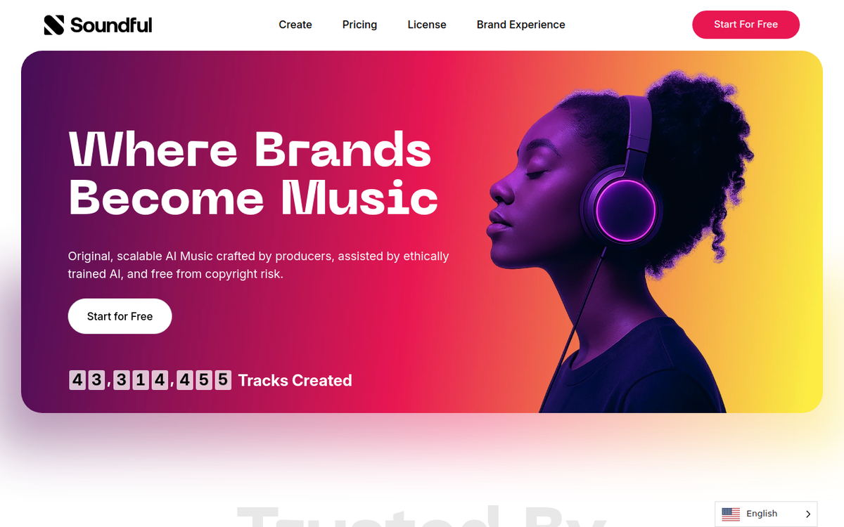 Soundful homepage screenshot