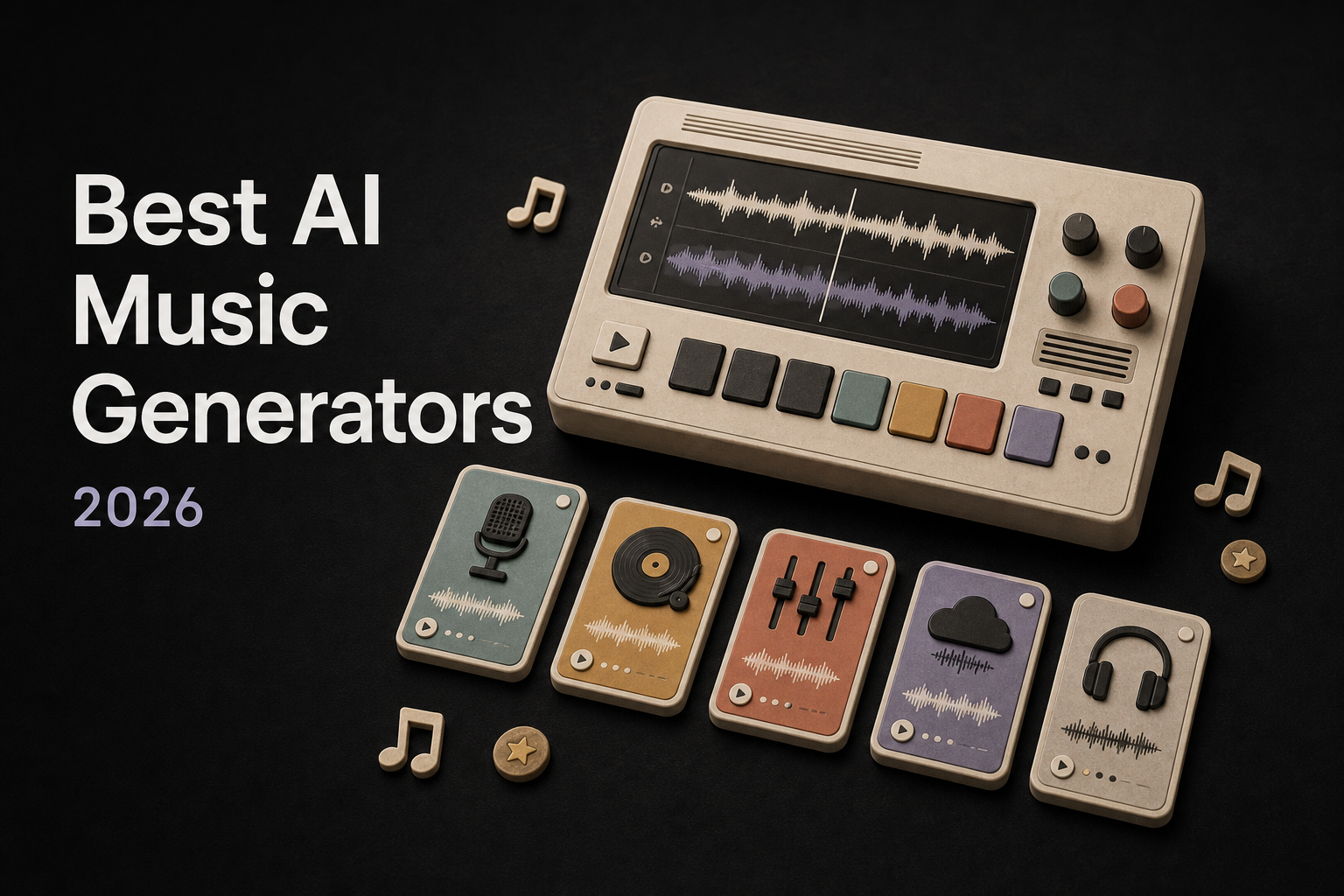 12 Best AI Music Generators in 2026 (Priced, Licensed, and Ranked)