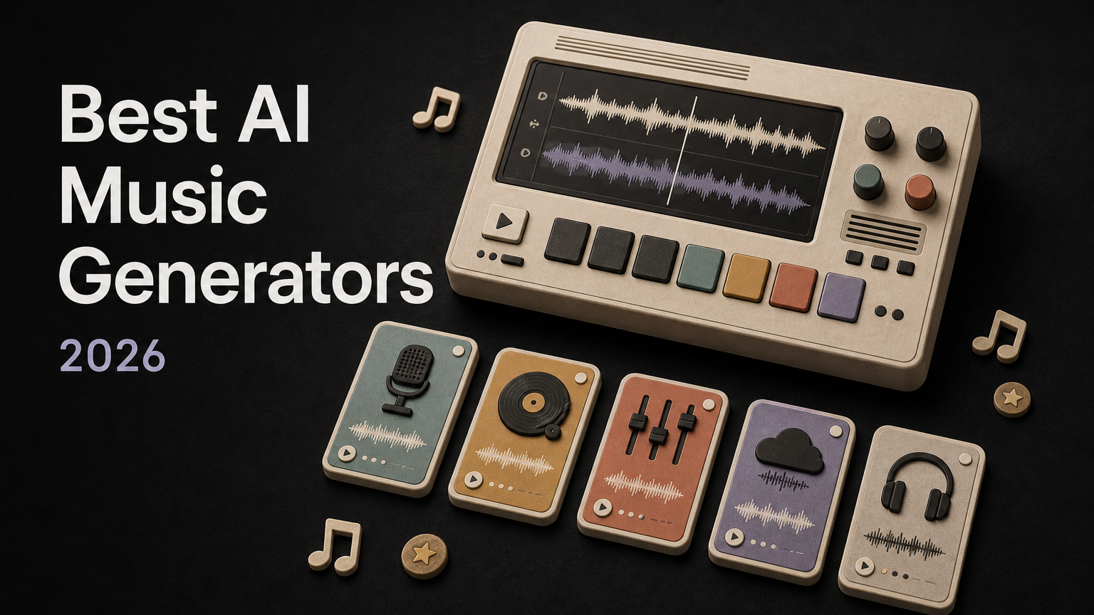 12 Best AI Music Generators in 2026 (Priced, Licensed, and Ranked)