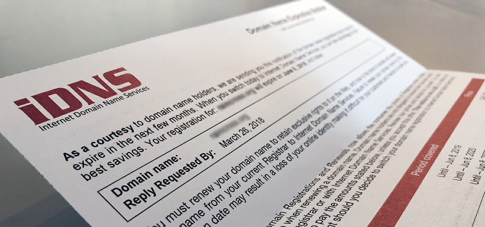 Did You Get A Letter From iDNS In The Mail?