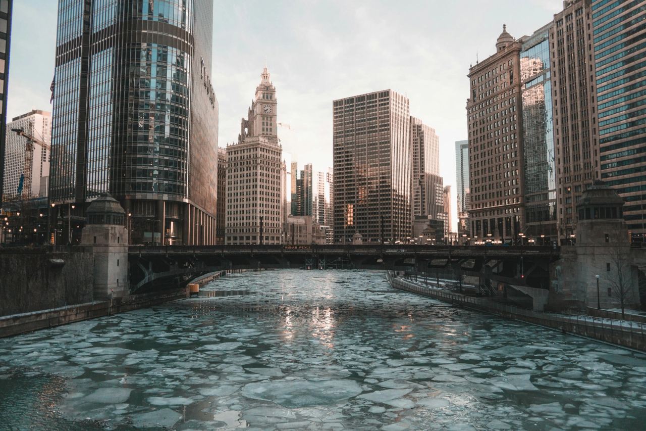 Sunrise in Chicago Illinois