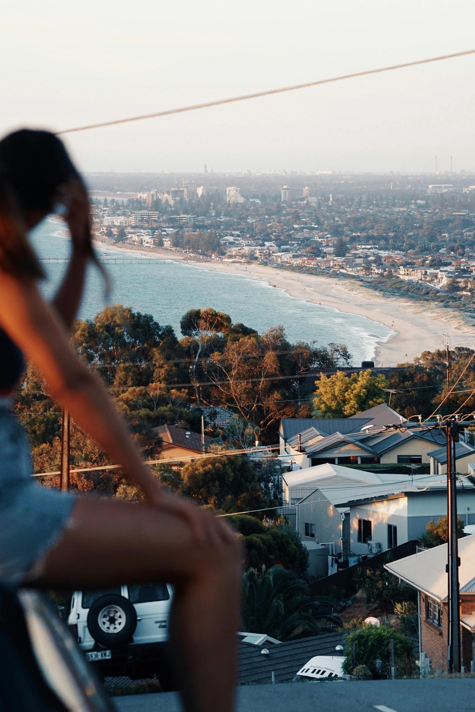 Blick auf die Küste von Adelaide, Südaustralien