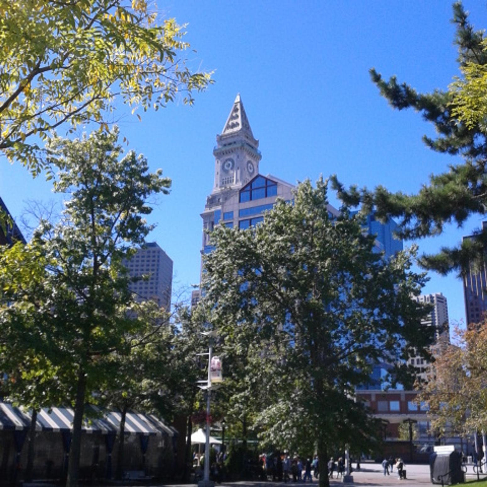 Kirche und Park in Boston