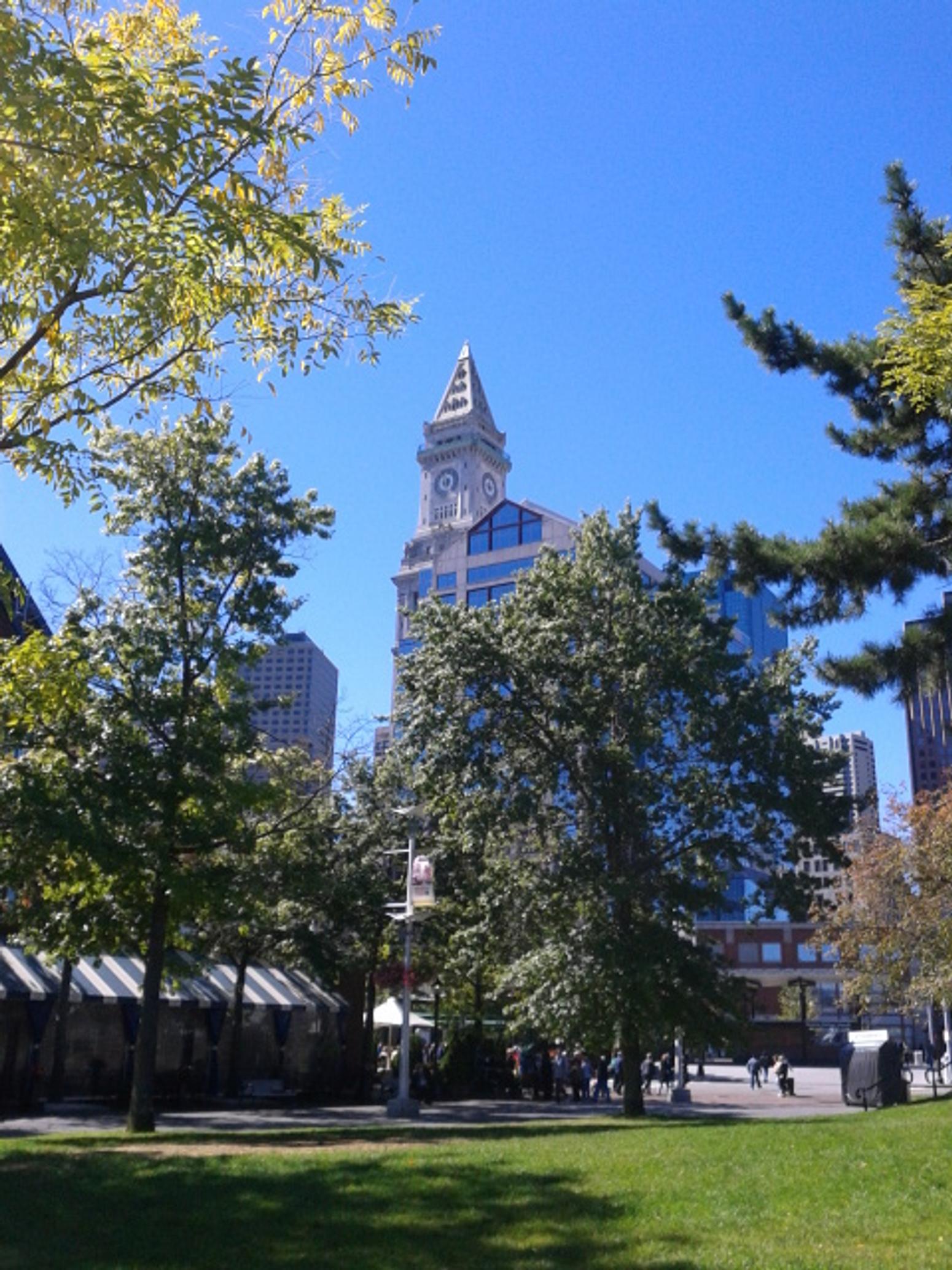 Kirche und Park in Boston