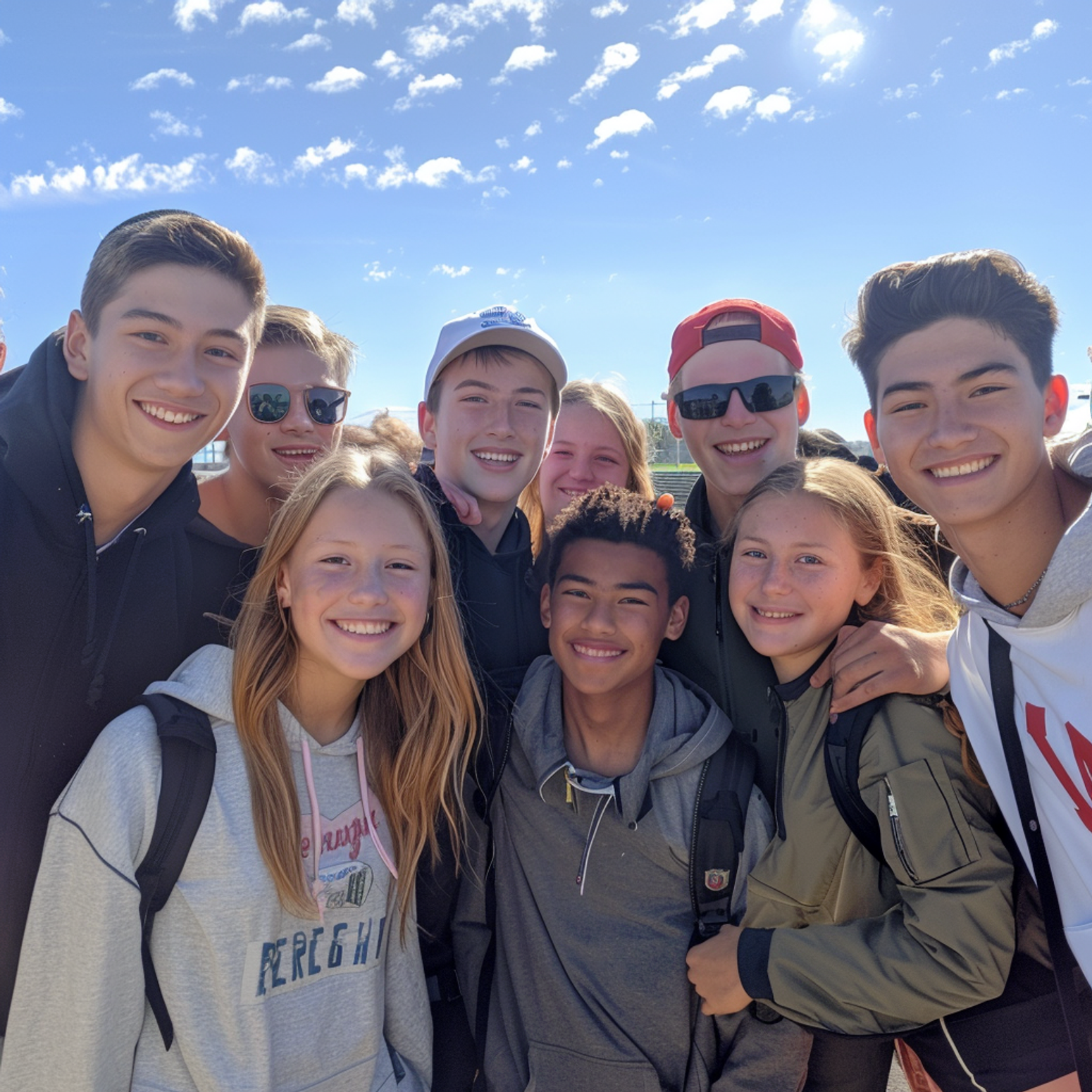 High School Schüler lachen