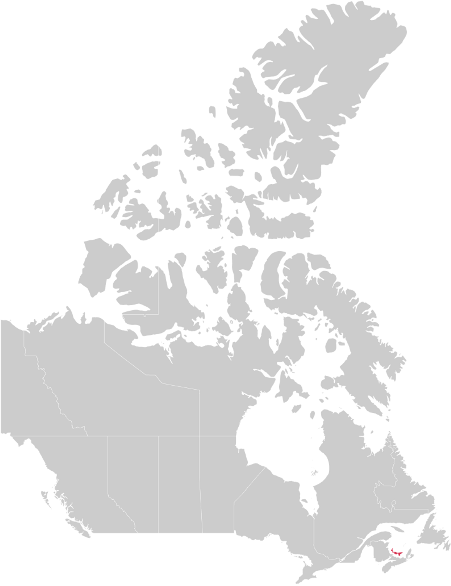 Karte von Prince Edward Island