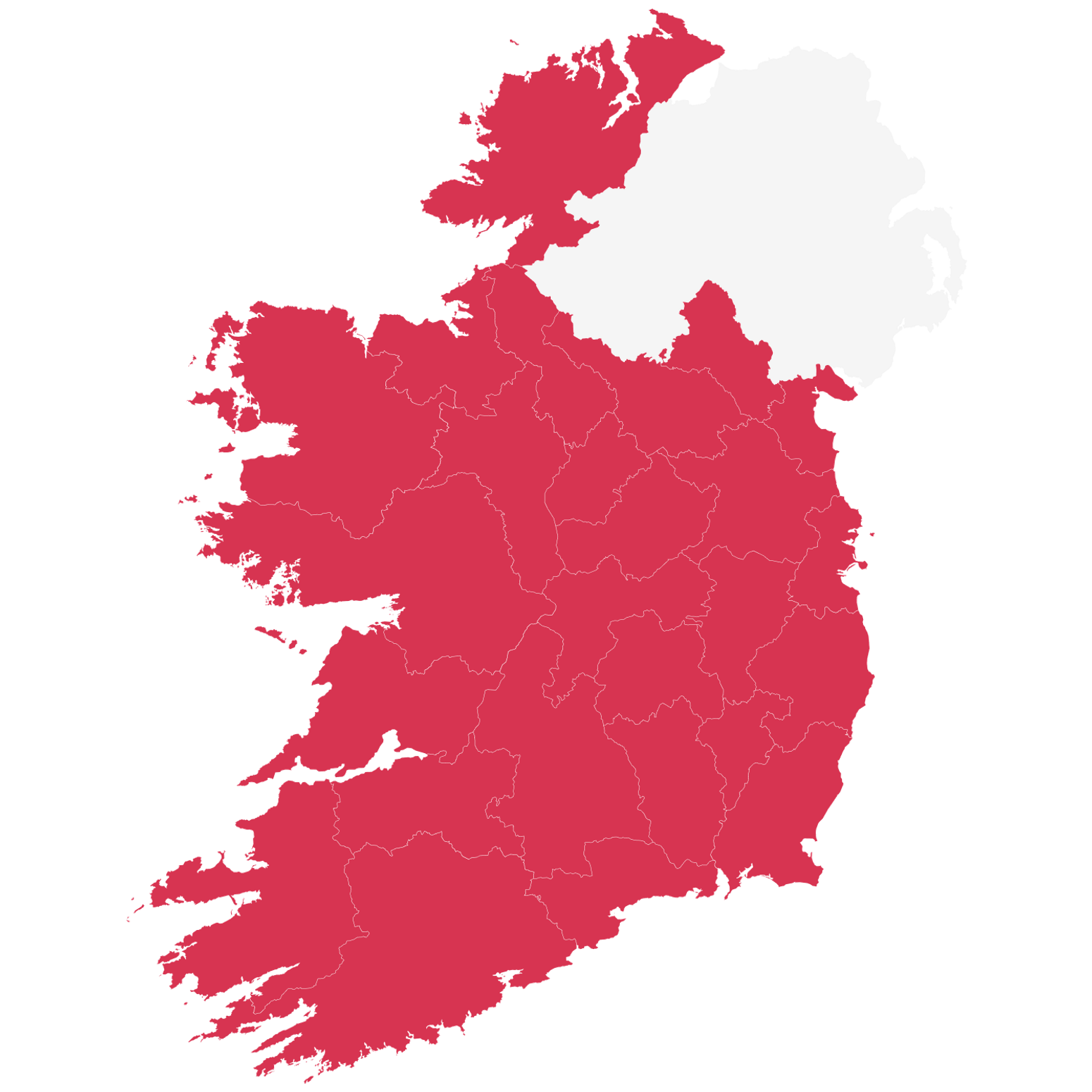 Karte von Irland