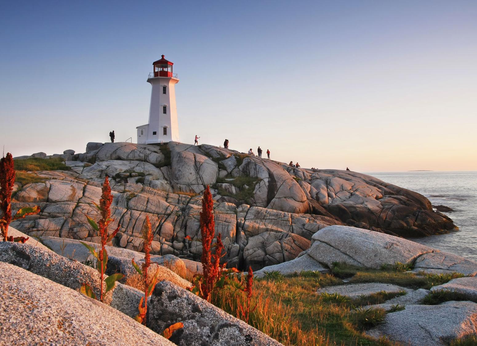 Landschaftsaufnahme der Küste vor Nova Scotia