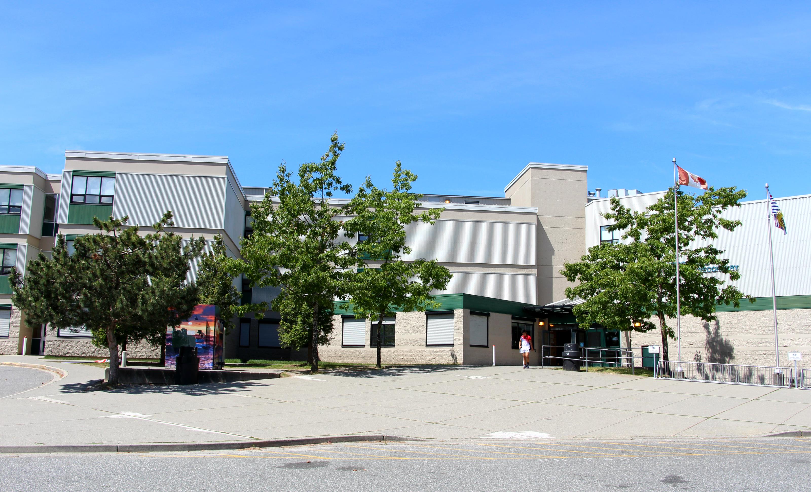 Earl Marriott Schule von außen Vancouver Schuldistrikt Kanada