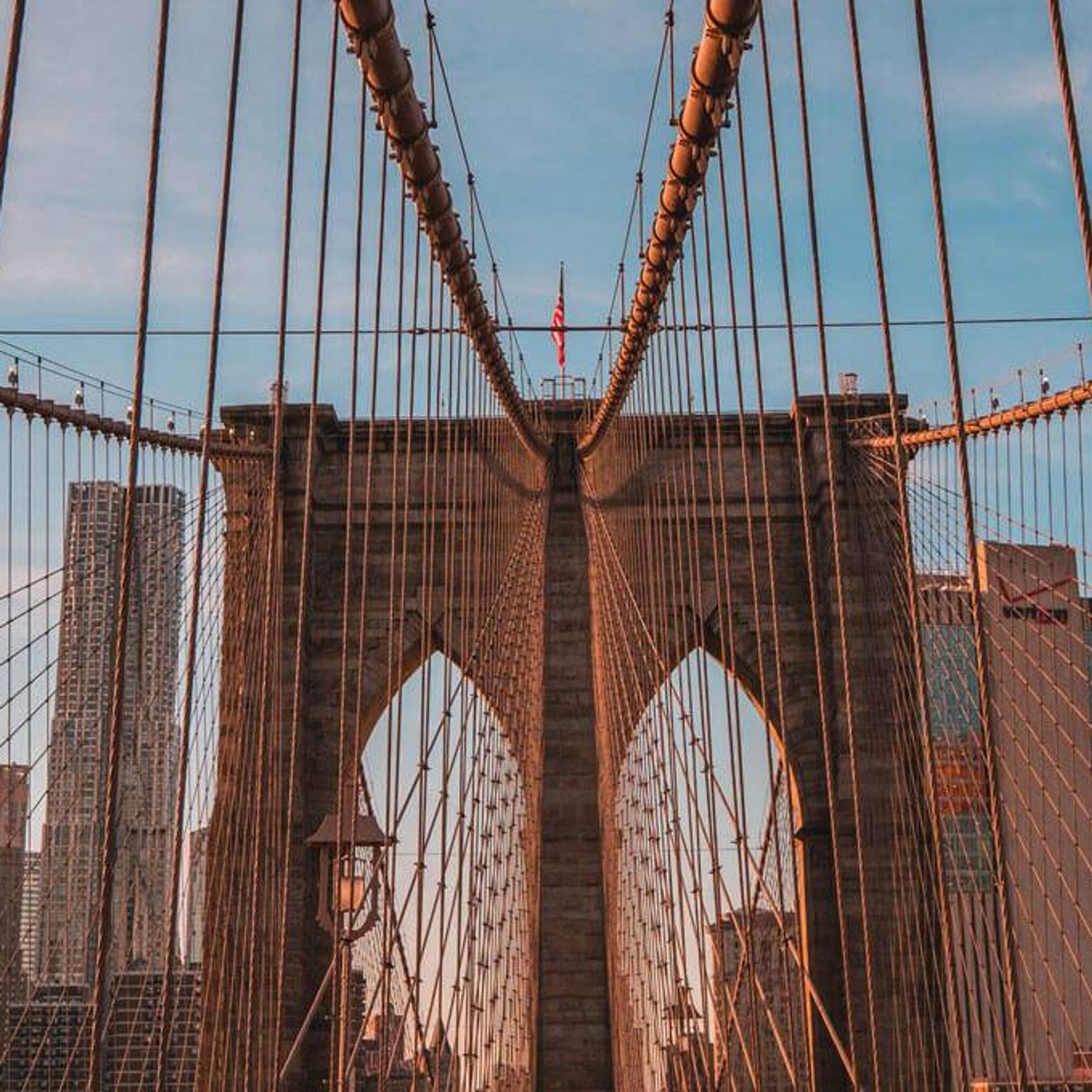 Bild von einer Brücke von der Stadt New York