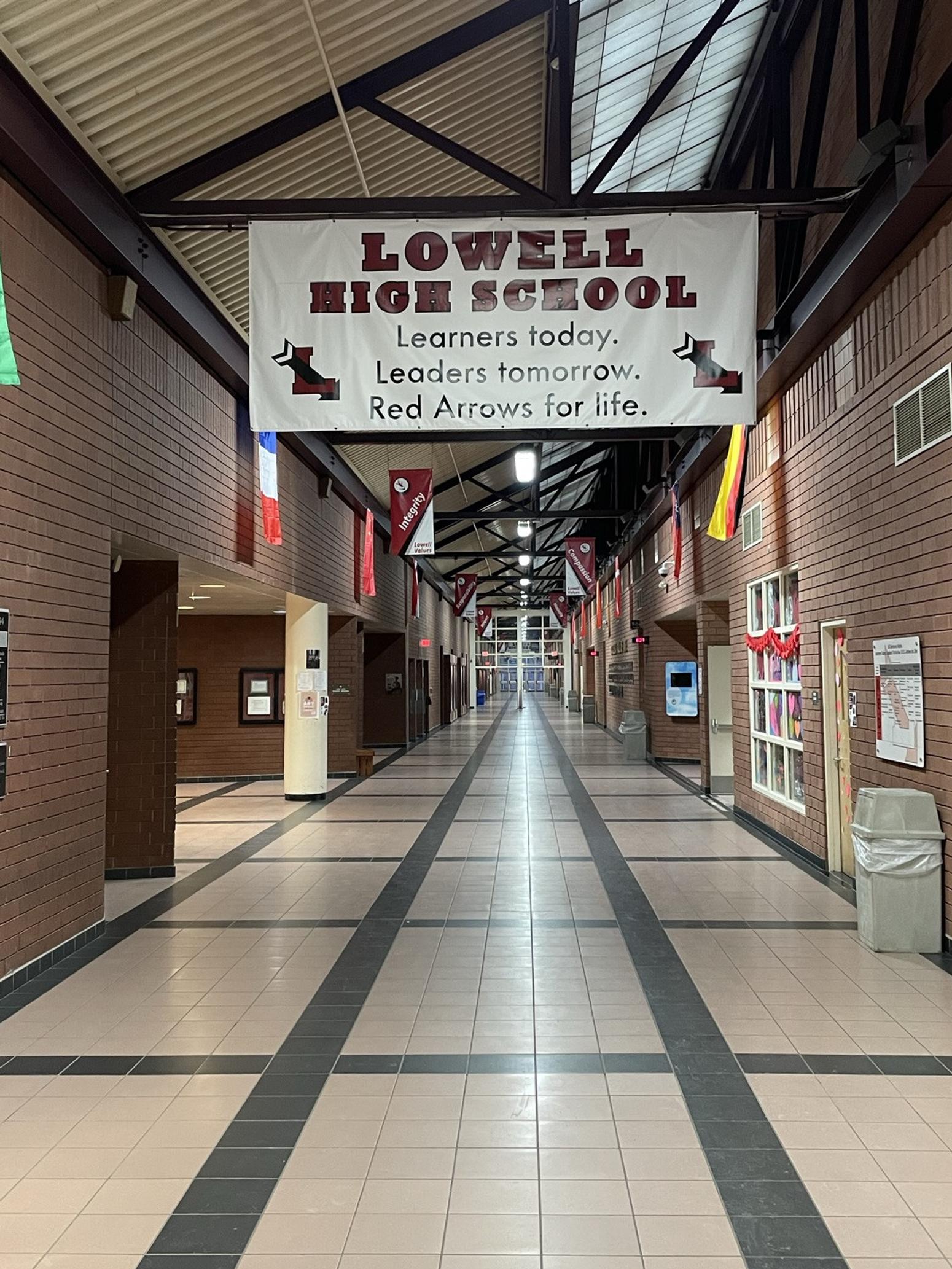 Lowell High School Hallways