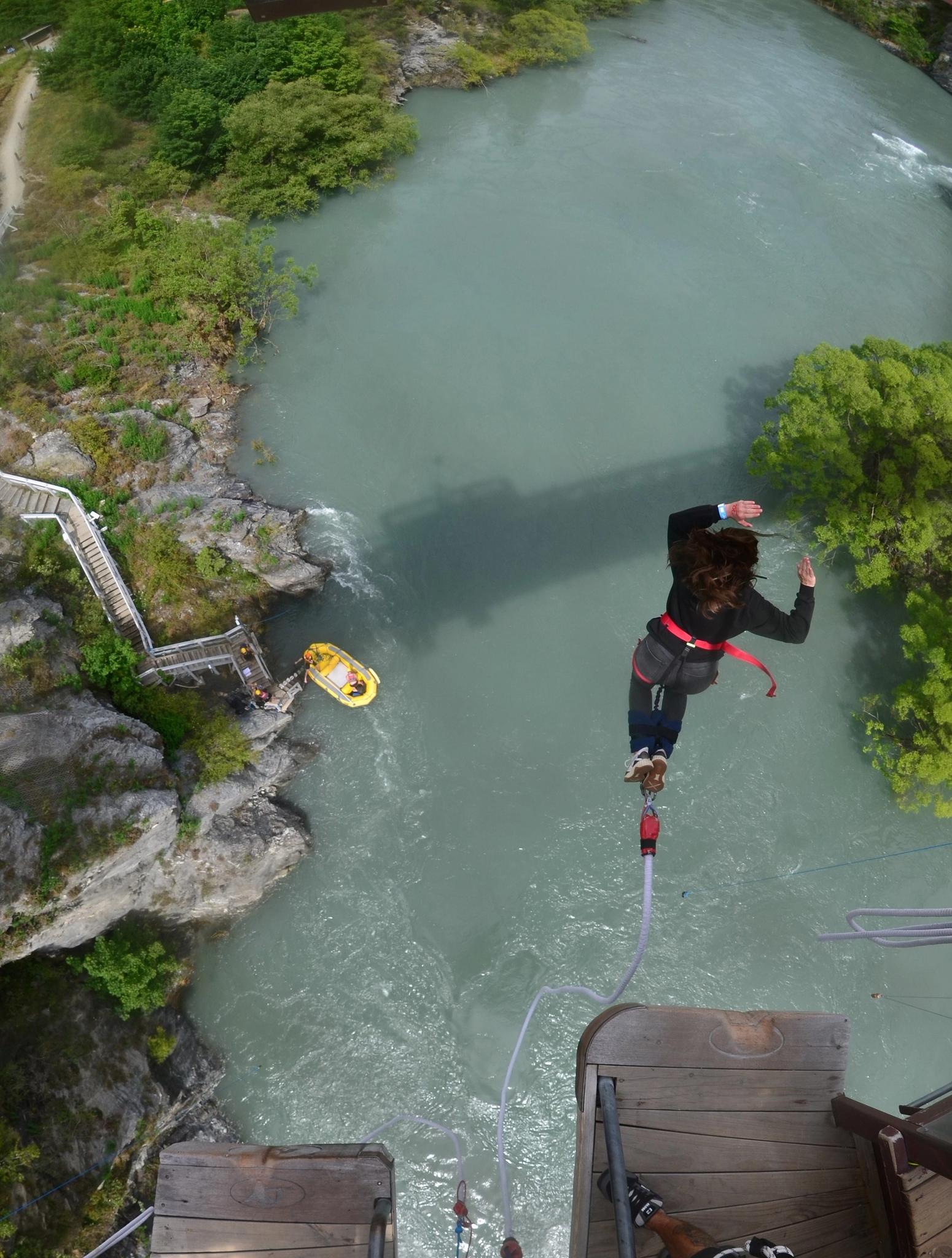 Bungee Sprung von Oben