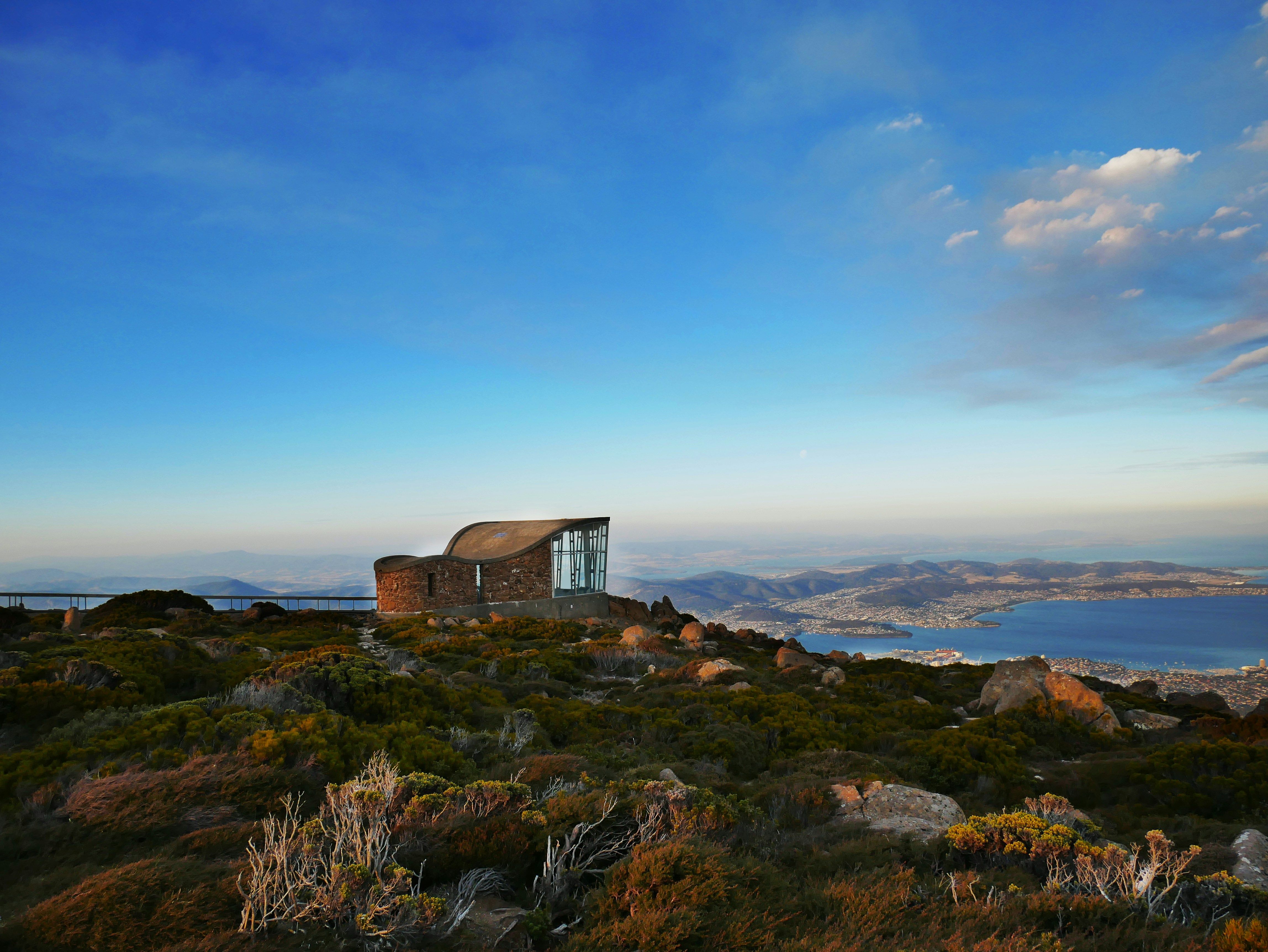 Mount Wellington mit Blick auf Hobart