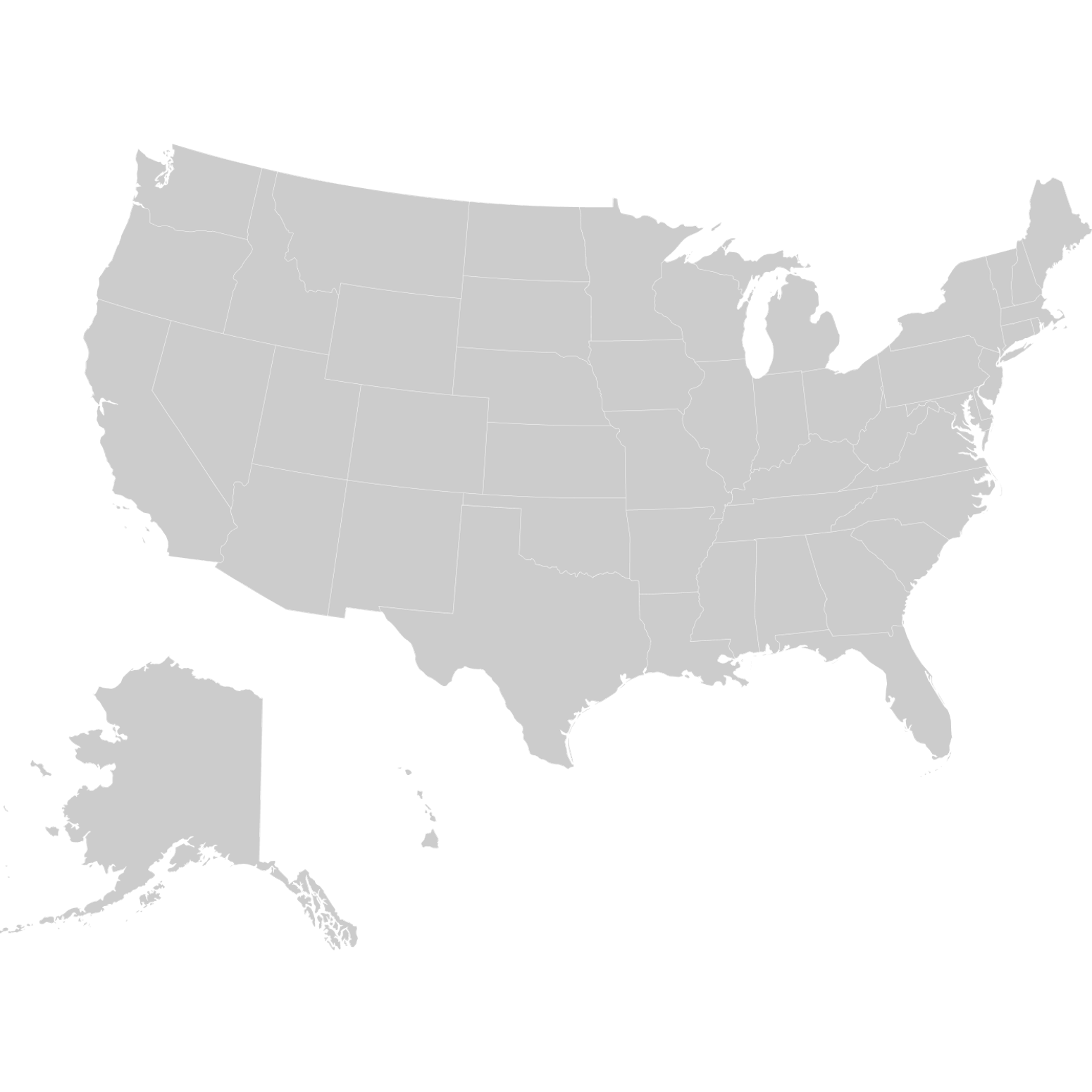Karte von den USA