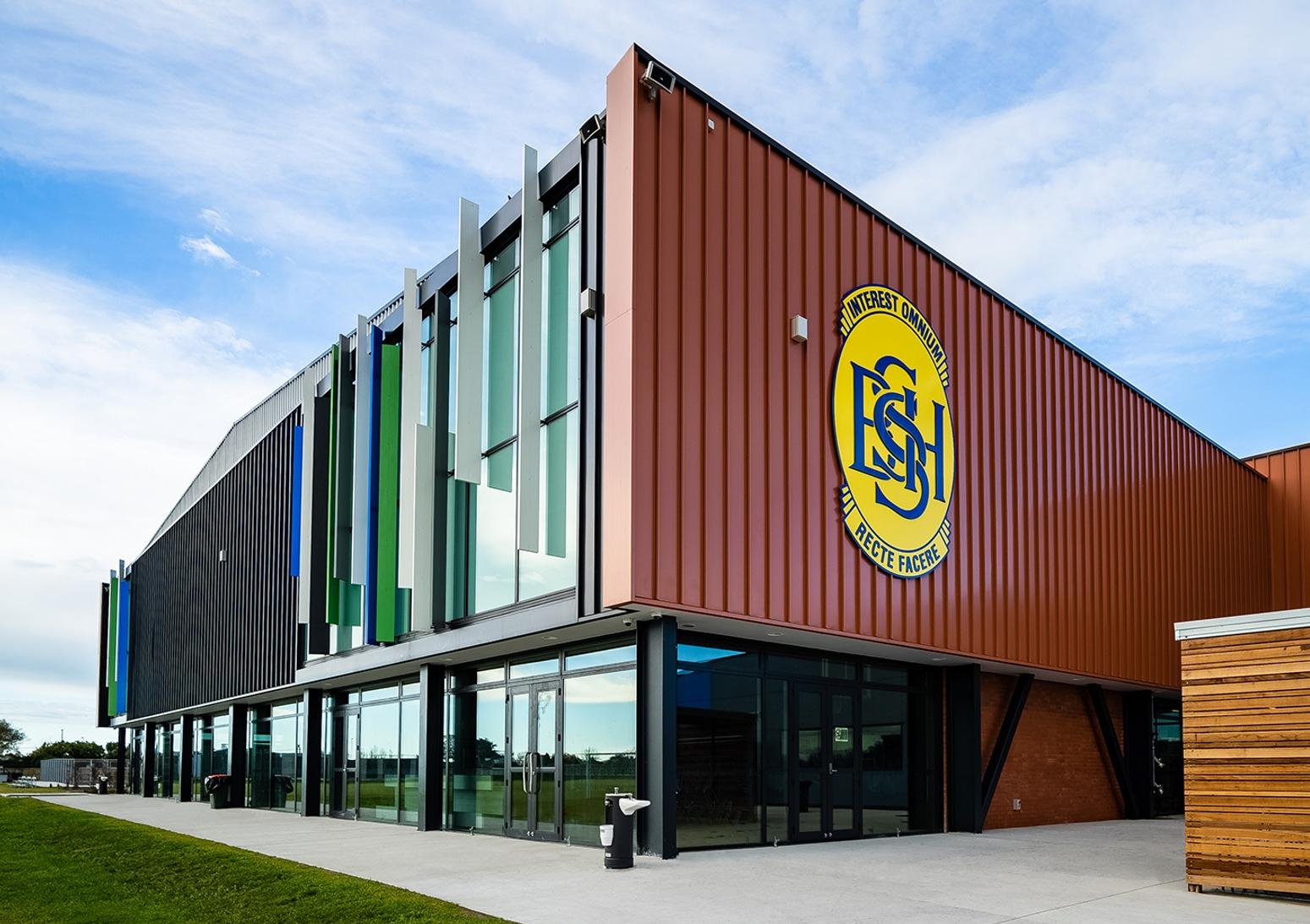 Burnside High Scholl Schulgebäude Außenansicht