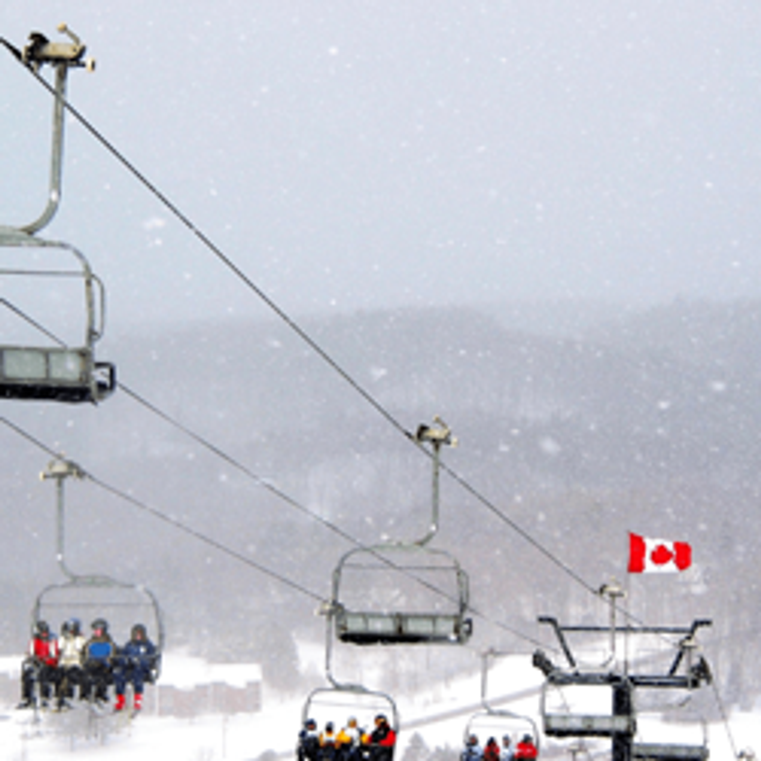 Skilift im Bezirk Coquitlam in Kanada