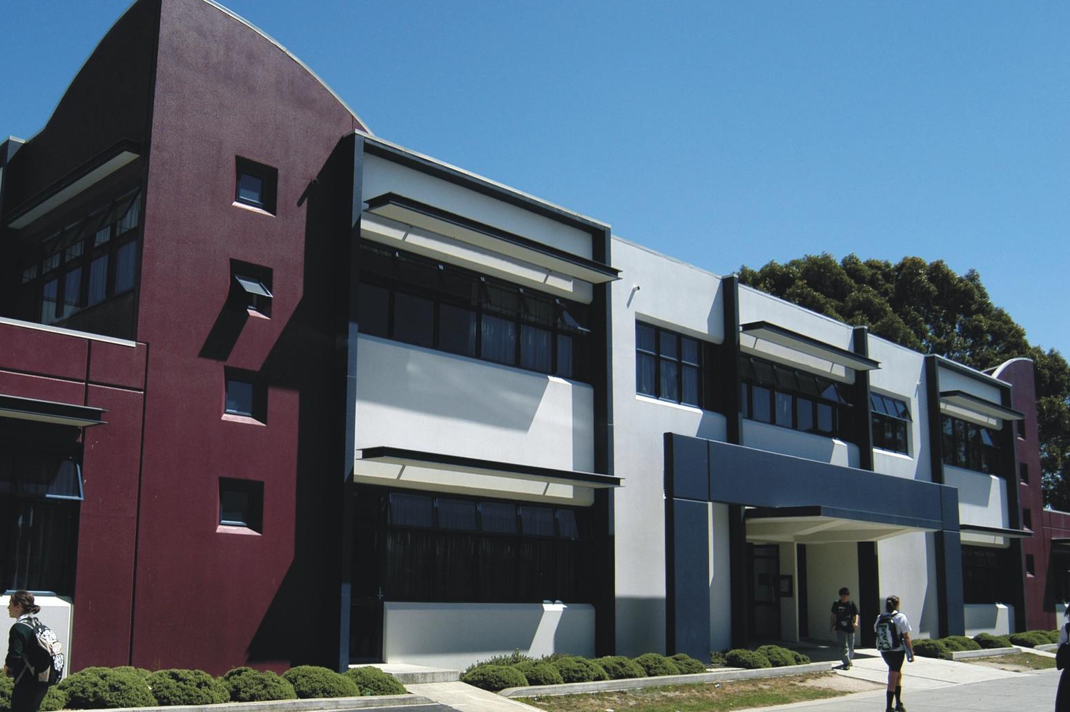 Burnside High Scholl Schulgebäude Außenansicht