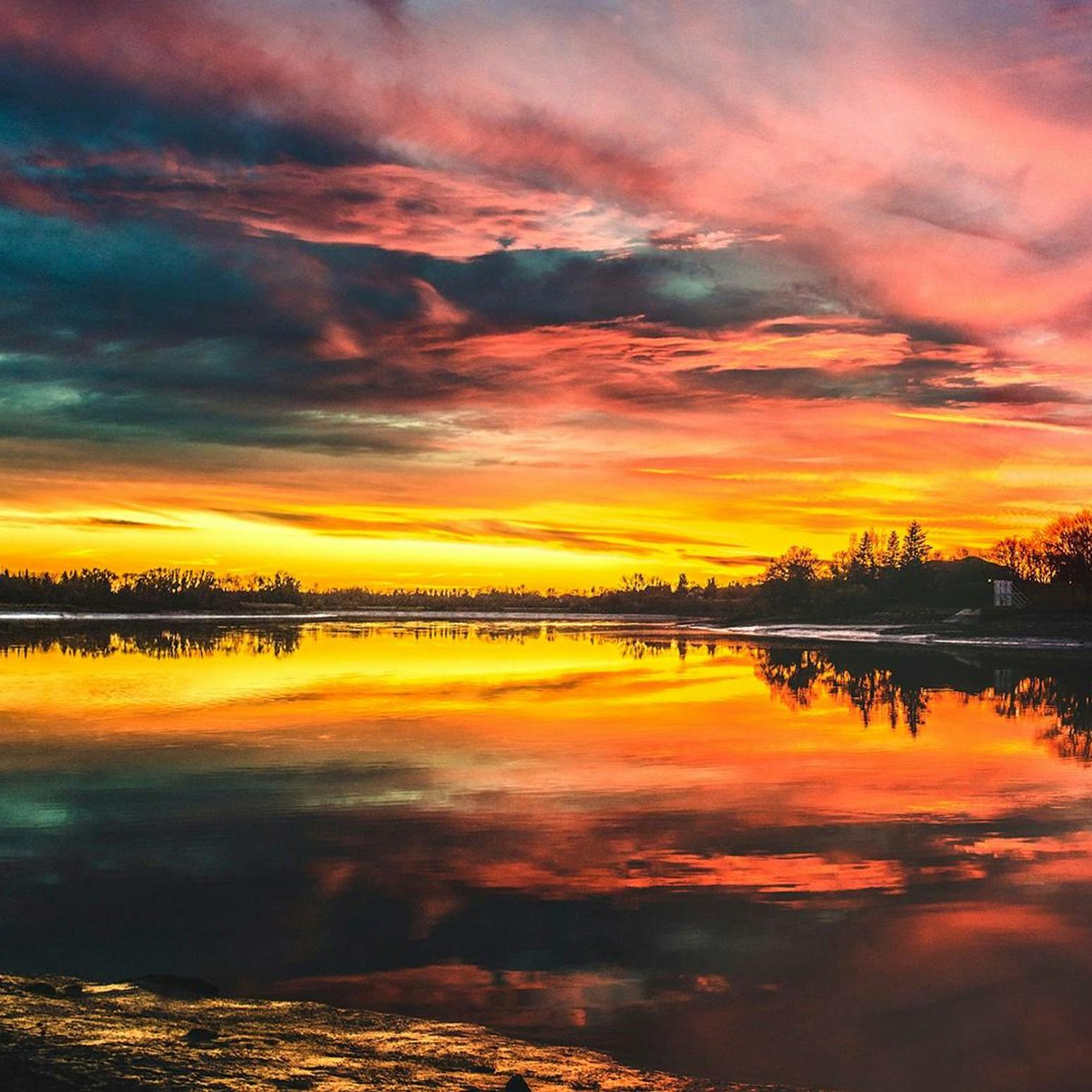 Sonnenuntergang am See