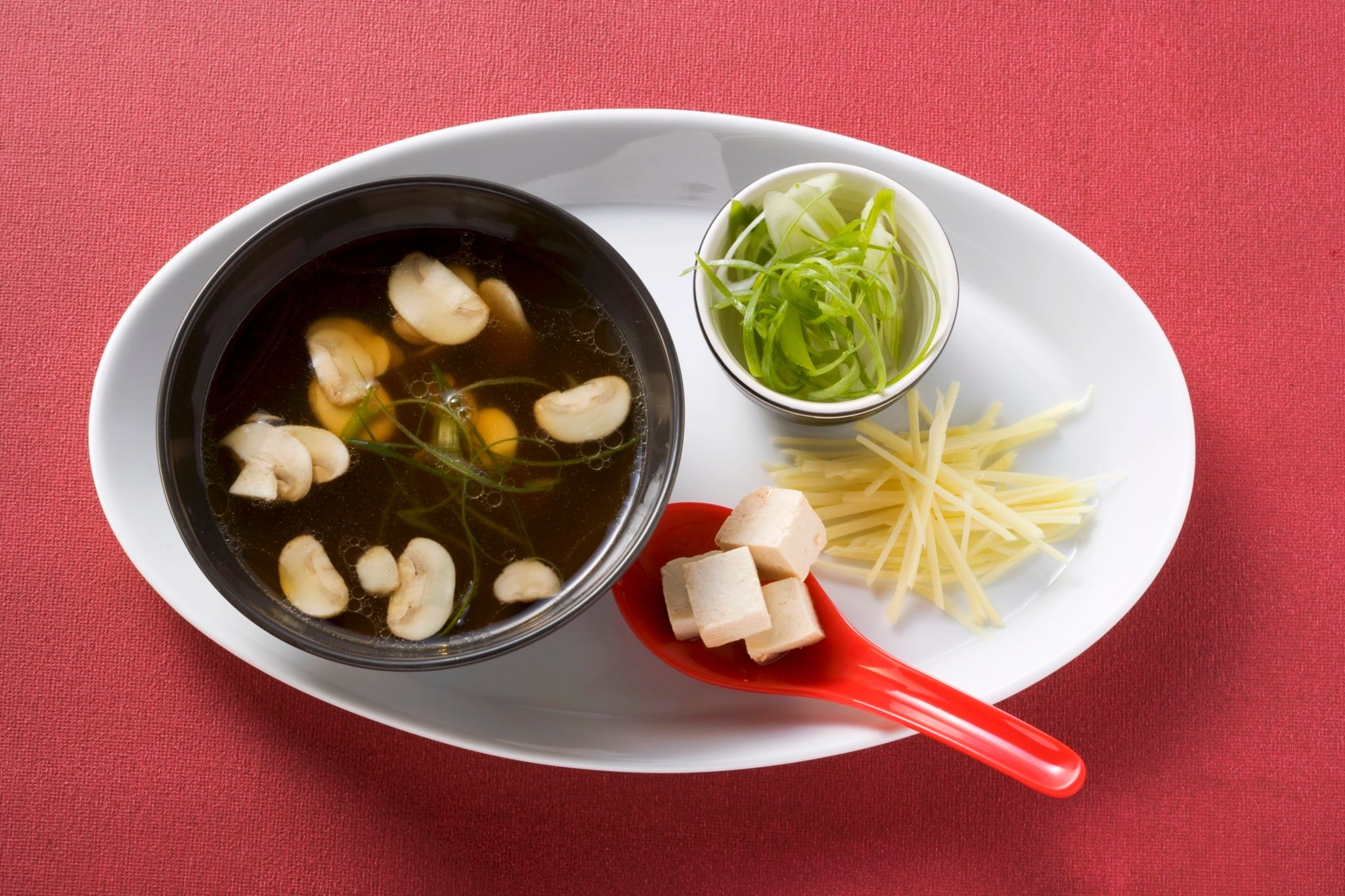 Soupe miso au tofu