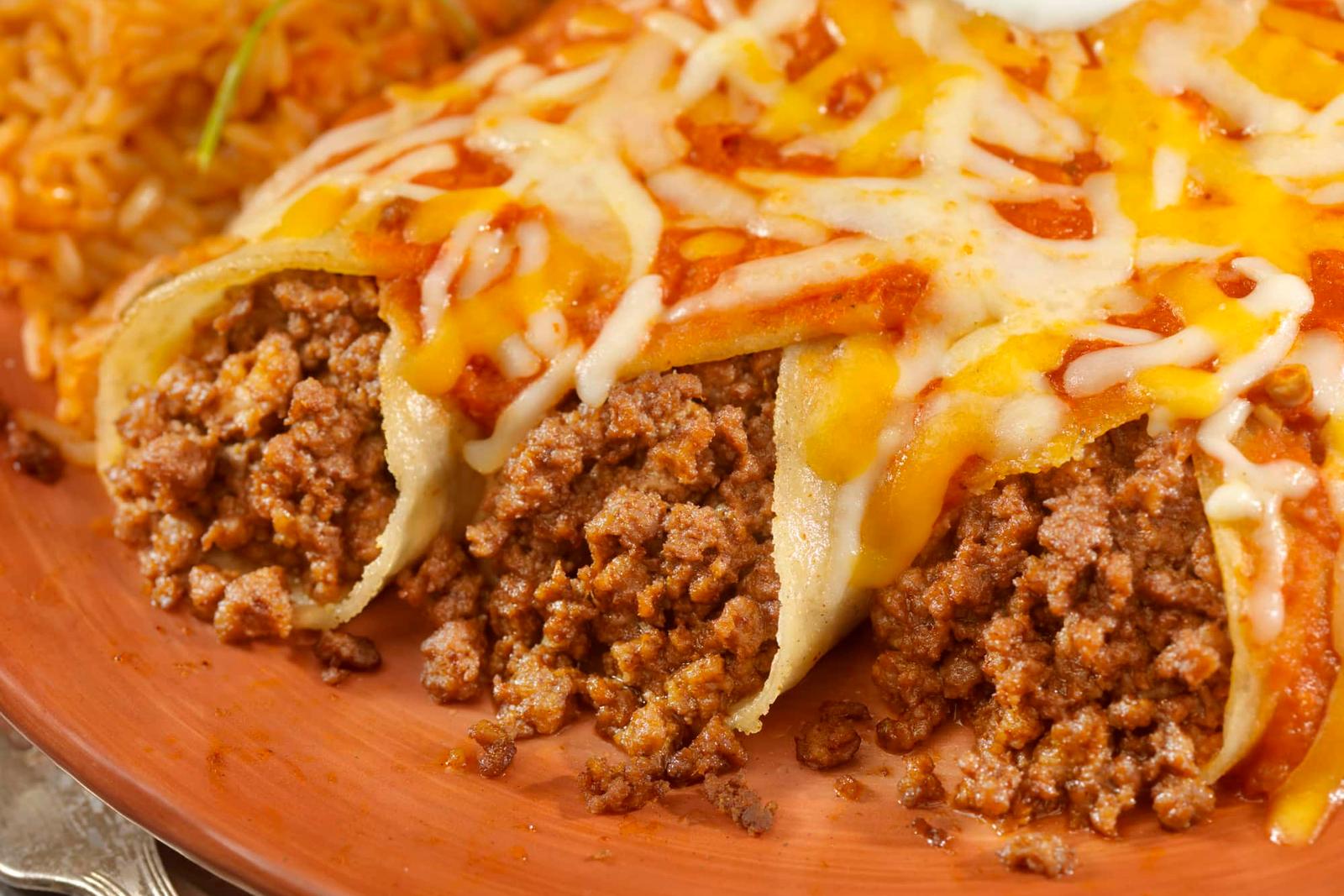 Recette enchiladas à la viande et sauce épicée
