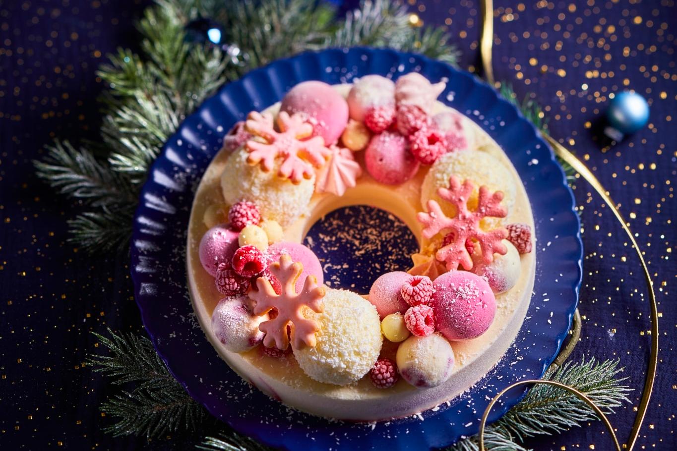 Couronne glacée de Noël