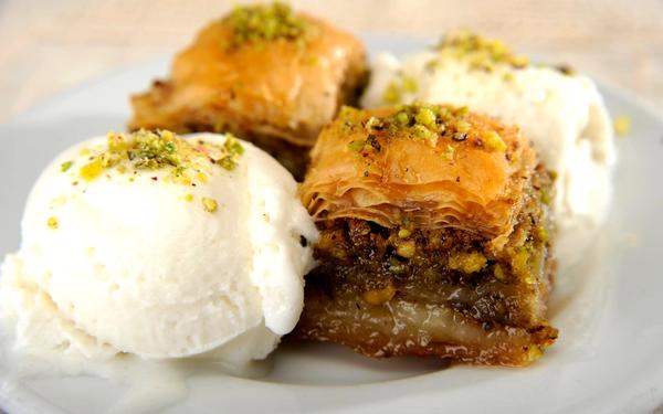 Parfait Baklava avec glace