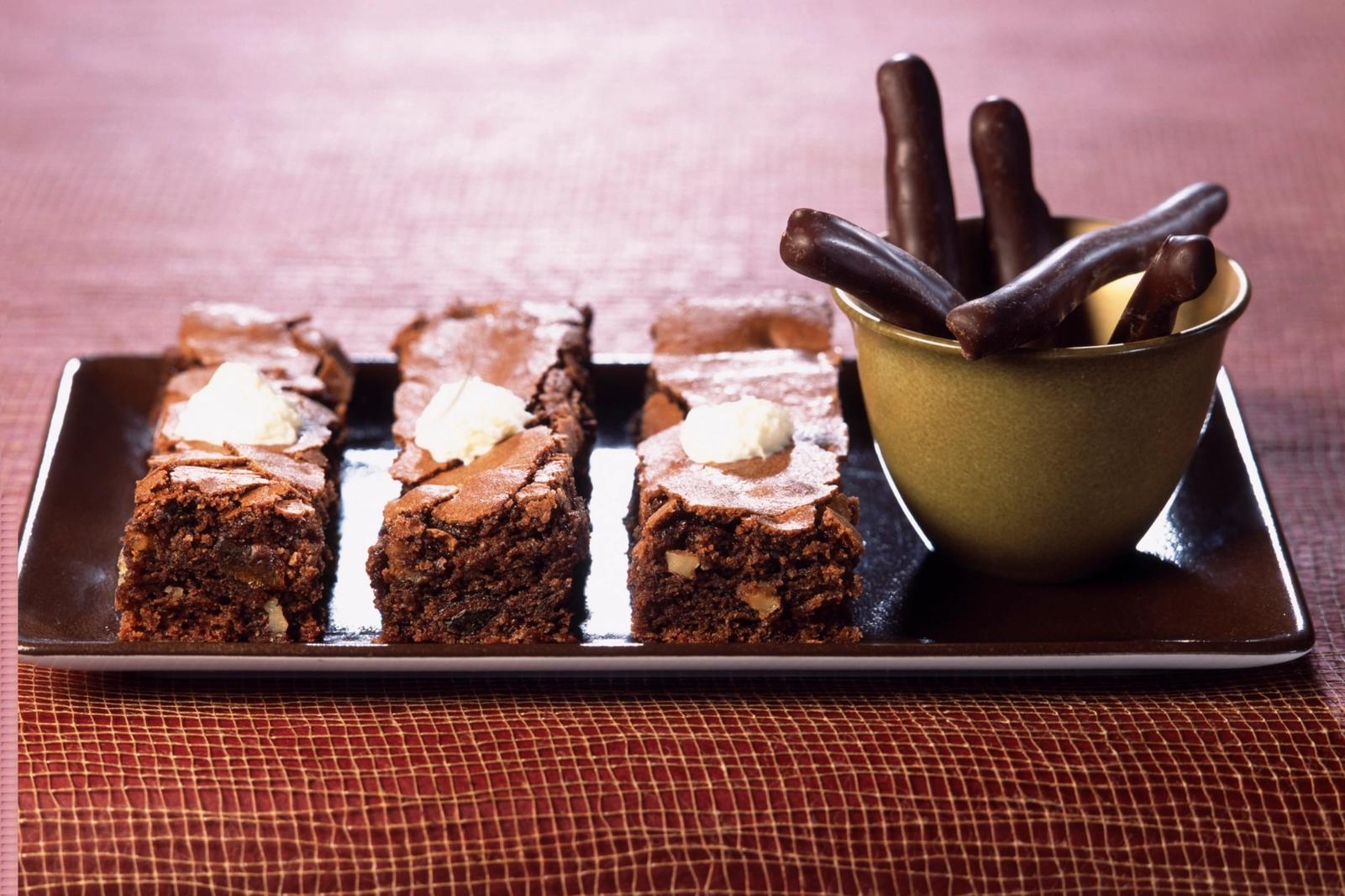 Brownie au chocolat et à l'orange